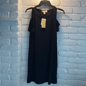 Michael Khor’s Cold shoulder swing dress